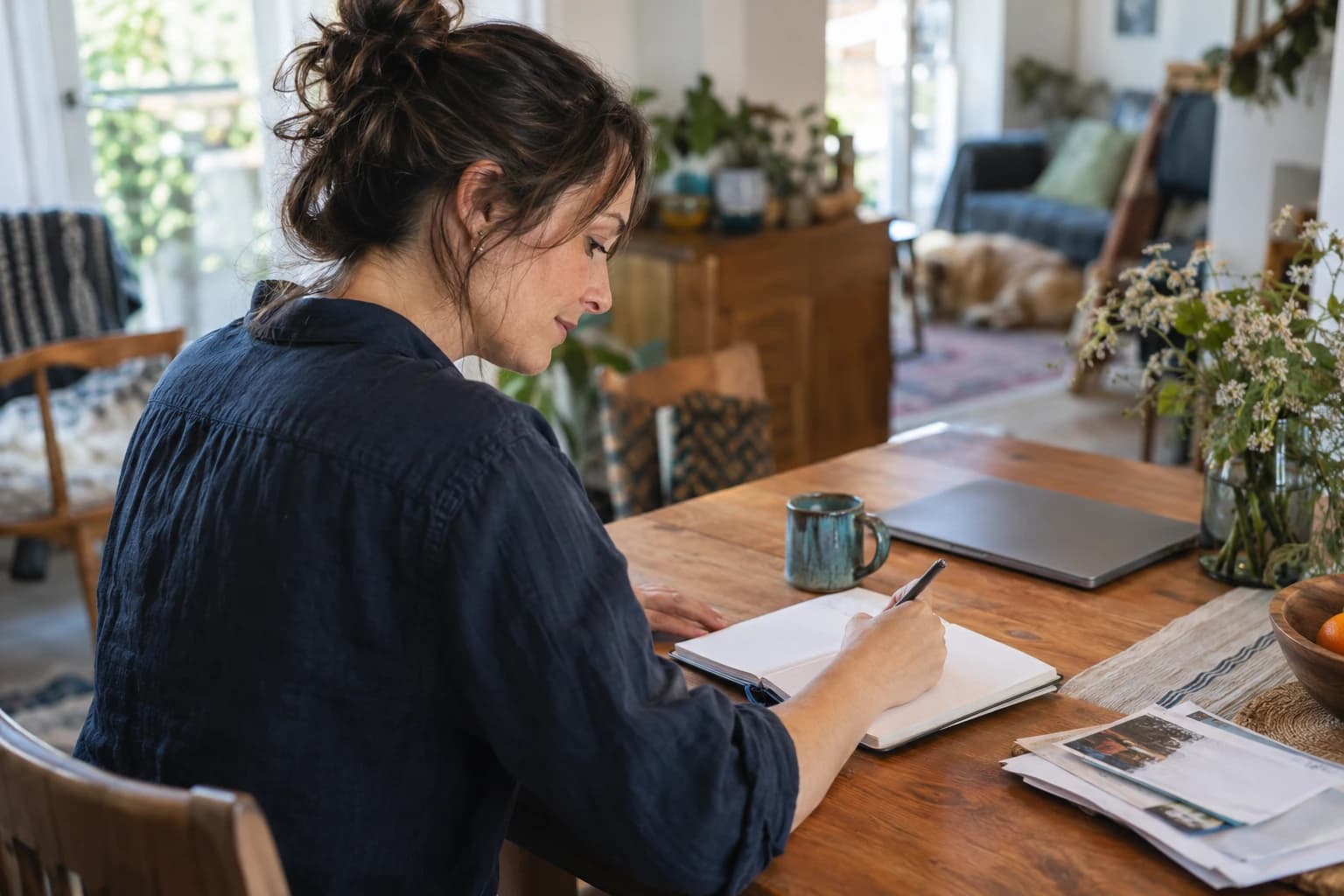 Adulte prenant un temps de réflexion sur son quotidien