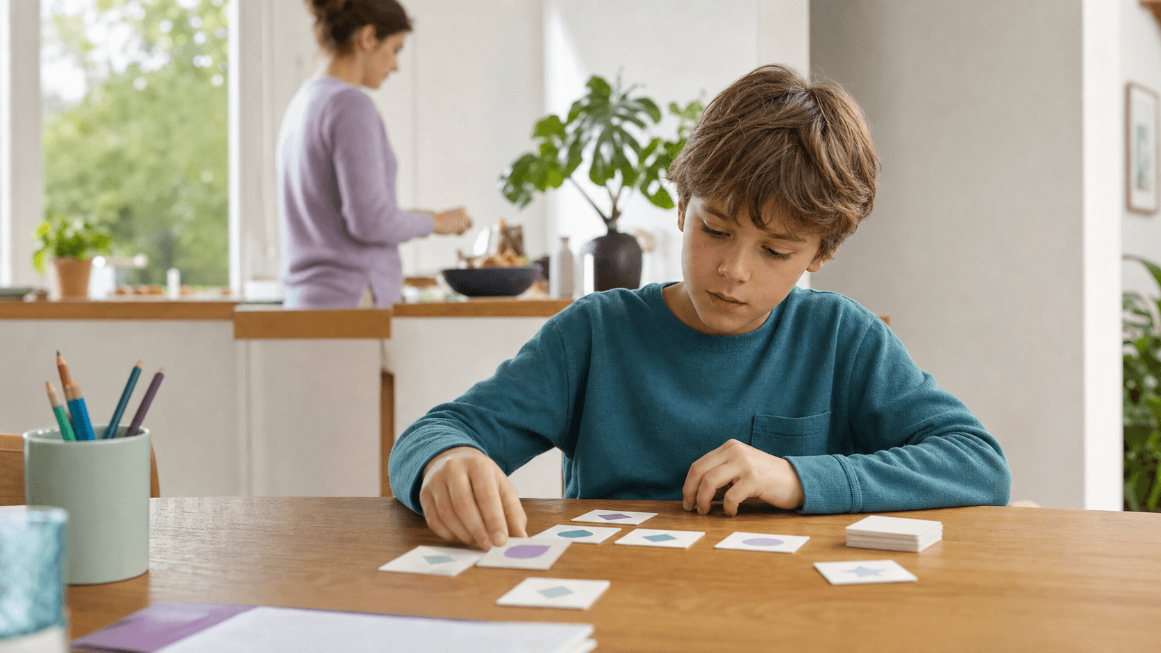 Elternteil und Kind bei einer begleiteten Cereya-ADHS-Einschätzung